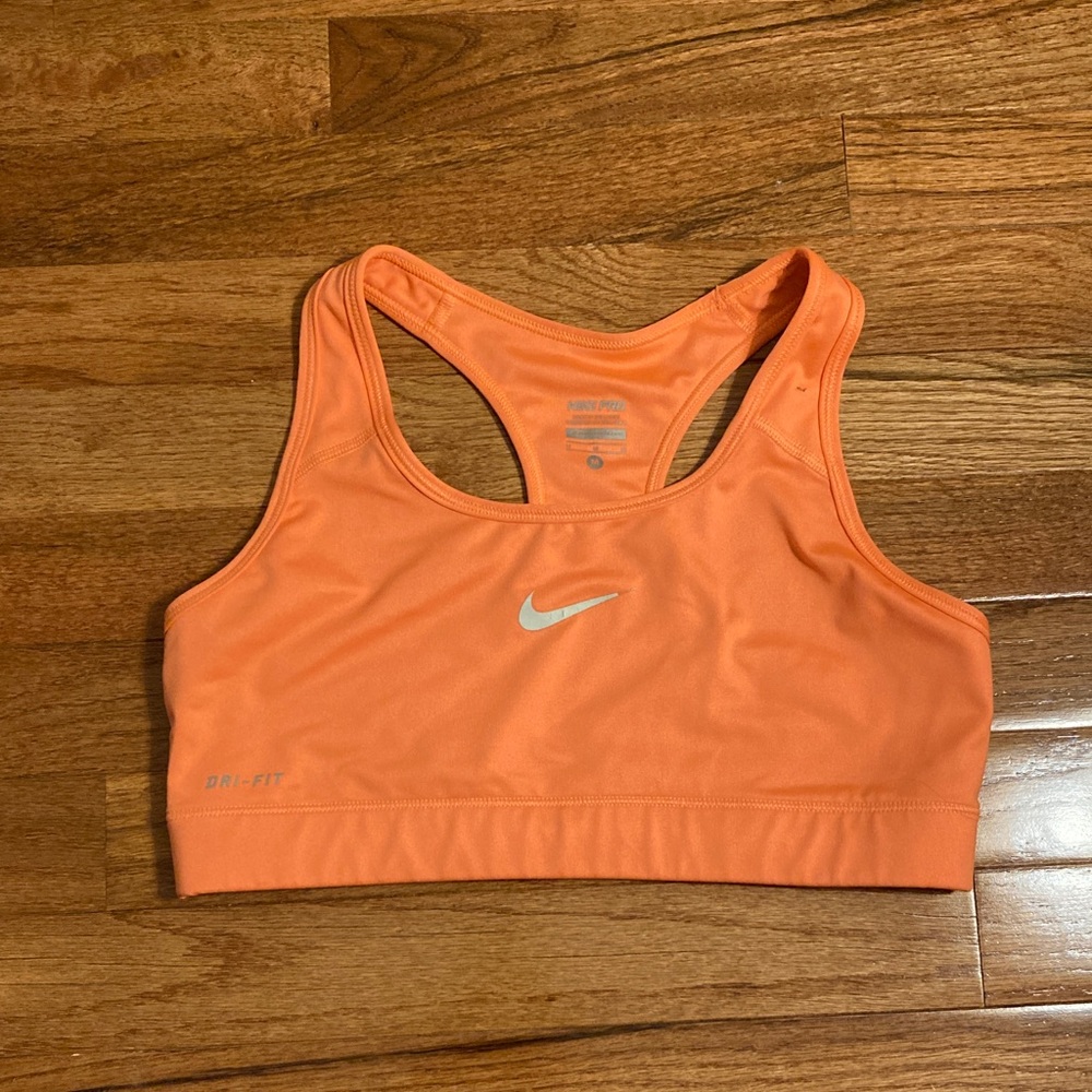 Nike Women's Bright Orange Sports Bra
